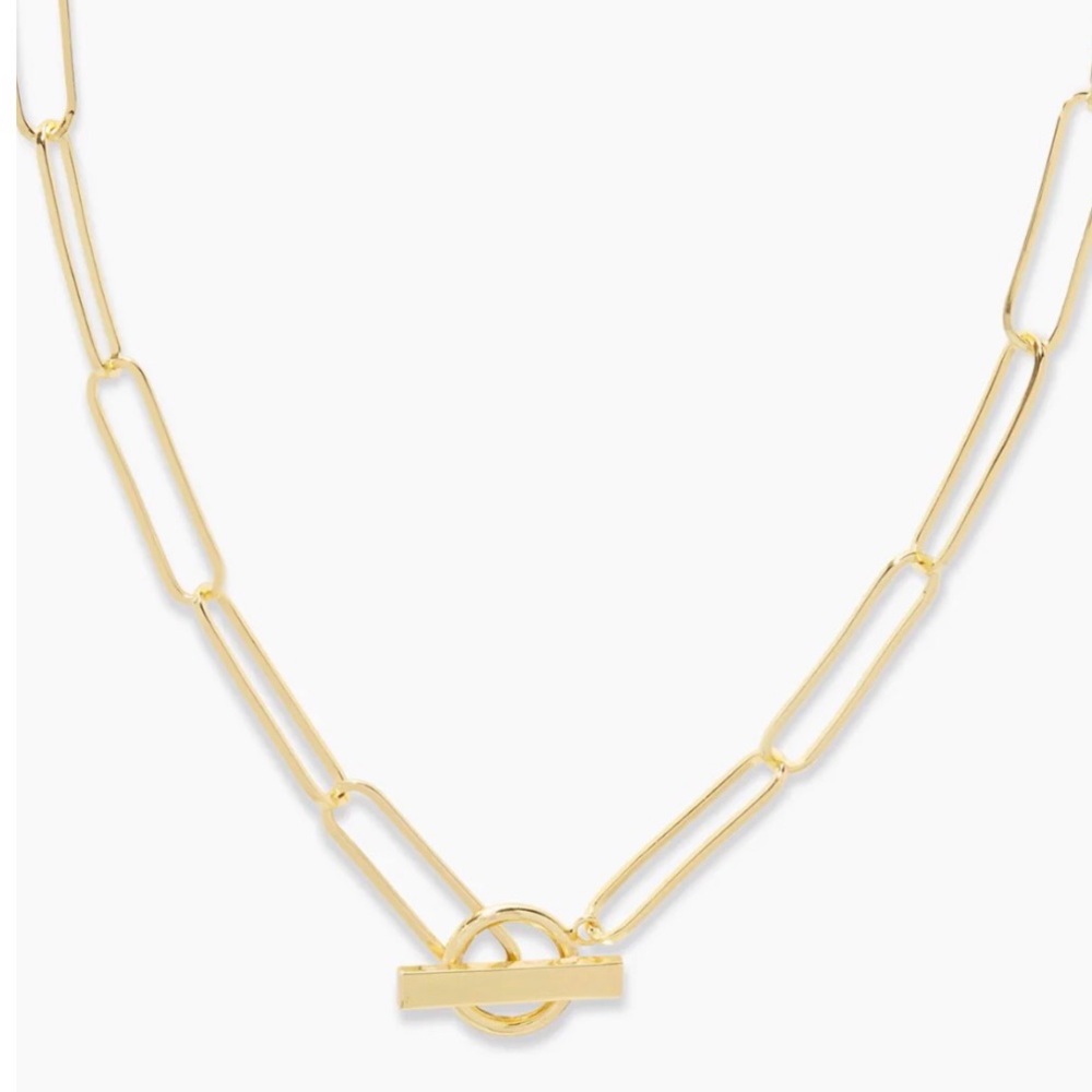 Gorjana Gold Paperclip Necklace